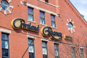 Exterior of Portland Regency Hotel; Photo Credits: Serena Folding