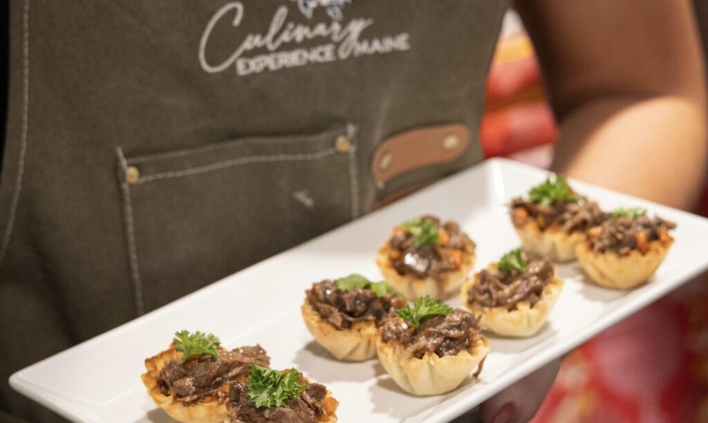 Passed hors d'oeuvres. Photo Credit: Experience Maine
