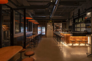 Orange Bike Brewing Interior. Photo Credit: Peter G. Morneau Photography