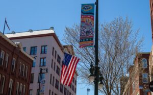 Flag over Portland, Photo Credits: Serena Folding