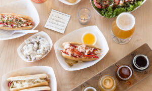 Food/Drink from Bite Into Maine + Orange Bike Brewing. Photo Credit: Bite Into Maine