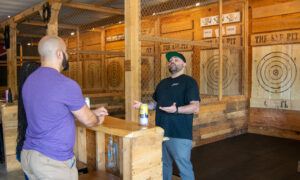 The Axe Pit, Photo Credit: Lauren Peters at Visit Portland