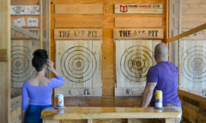 The Axe Pit, Photo Credit: Lauren Peters at Visit Portland