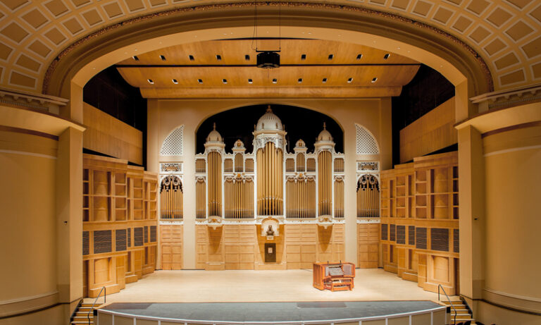 Kotzschmar Organ at Merrill Auditorium. Photo Credit: Friends of Kotzschmar Organ