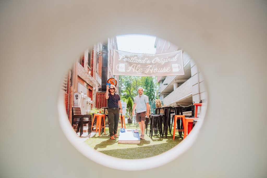Fat Tire Cornhole; Photo courtesy of $3 Deweys Fat Tire Cornhole; Photo courtesy of $3 Deweys