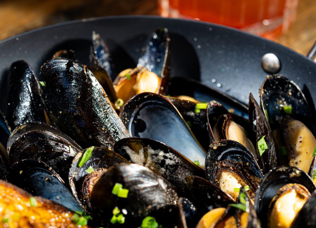 Mussels. Photo Provided by Camp Pennant Mussels. Photo Provided by Camp Pennant