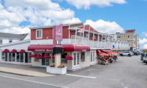 Exterior of Alouette Beach Resort buildings; Photo Credit: Peter G. Morneau Photography
