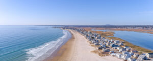 Aerial of Wells beach; Photo Credit: Peter G. Morneau Photography
