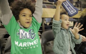 Watching Maine Mariners Game, Photo Credit: Knack Factory