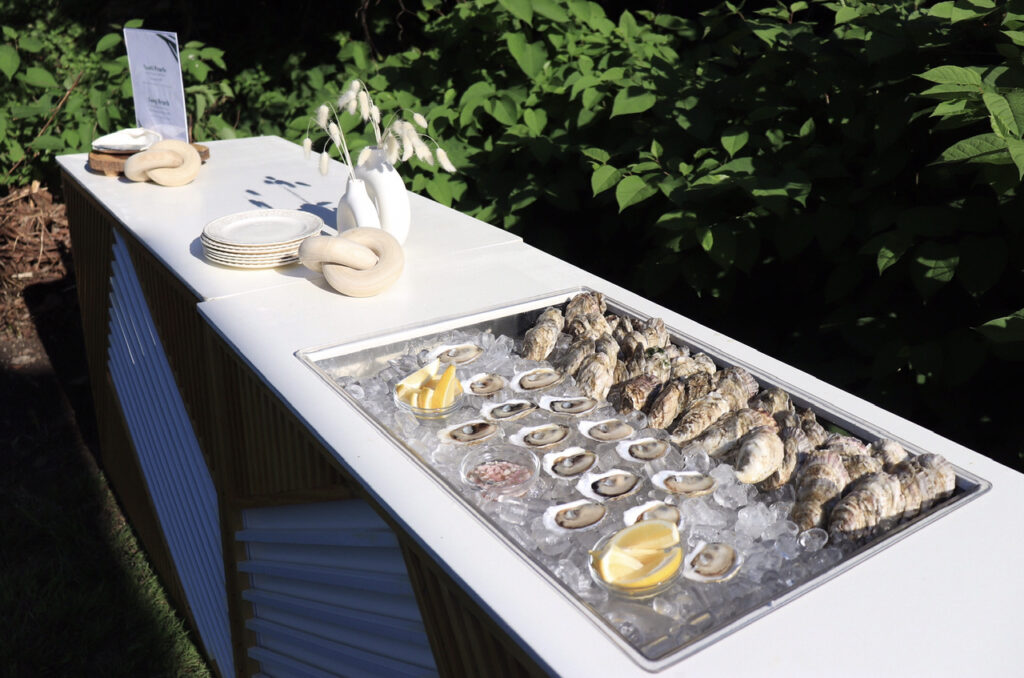 Custom Raw Bar. Photo Credit: The Briny Babe, LLC Custom Raw Bar. Photo Credit: The Briny Babe, LLC
