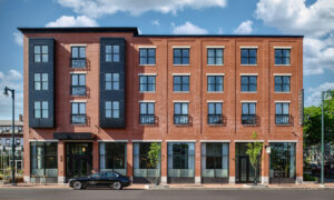 Exterior of Longfellow Hotel on a sunny day; Photo Credit: Peter G. Morneau Photography