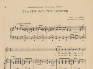 Of Note Maine Sheet Music; Photo Courtesy Maine Historical Society