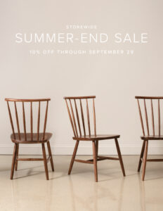 Summer-End Sale; Photo Courtesy of Chilton Furniture
