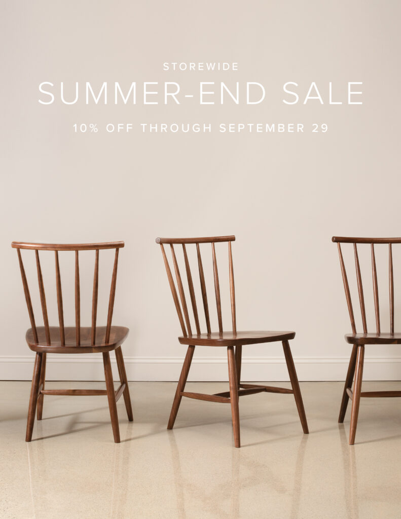 Summer-End Sale; Photo Courtesy of Chilton Furniture