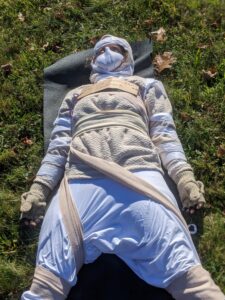 Savasana, SpOoKy Yoga; Photo courtesy of Ashley Flowers Yoga