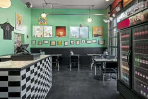 A&C Soda Shop Interior. Photo Credit: Peter G. Morneau Photography