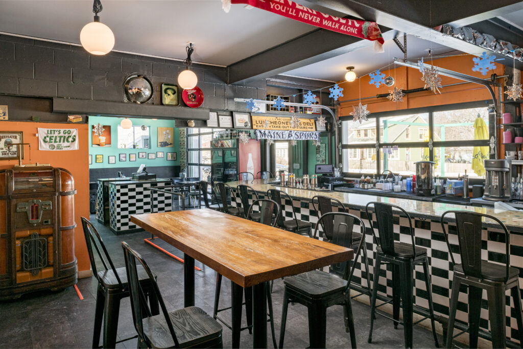 A&C Soda Shop Interior. Photo Credit: Peter G. Morneau Photography A&C Soda Shop Interior. Photo Credit: Peter G. Morneau Photography