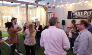 Group enjoying Axe Pit Garden; Photo Credit: The Axe Pit