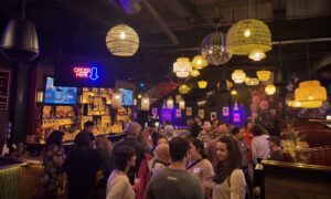 Socializing at partner mixer; Photo Credit: Lauren Peters at Visit Portland