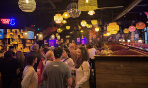 Socializing at partner mixer; Photo Credit: Lauren Peters at Visit Portland