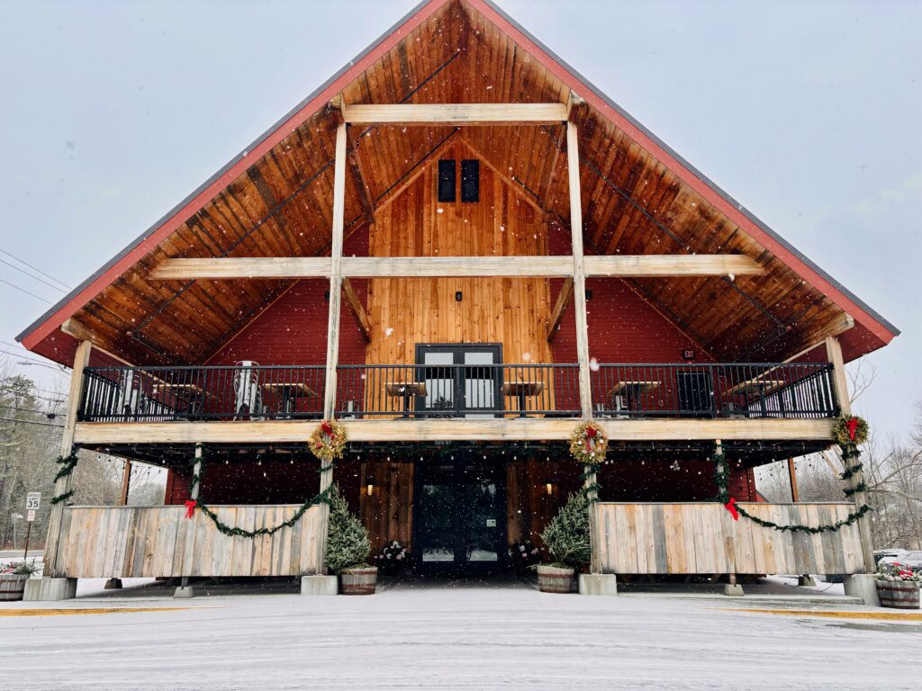 Nonesuch River Brewing in Winter; Photo courtesy of Nonesuch Brewing
