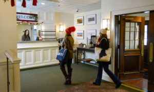 Maine Life shopping filming; Photo Credit: Lauren Peters at Visit Portland