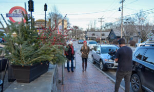Maine Life shopping filming; Photo Credit: Lauren Peters at Visit Portland