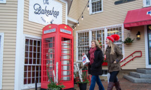 Maine Life shopping filming; Photo Credit: Lauren Peters at Visit Portland