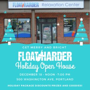 Float Harder Holiday Open House; Photo courtesy of Float Harder