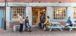 Group of Friends Downtown Old Port, Photo Credit: Maine Office of Tourism