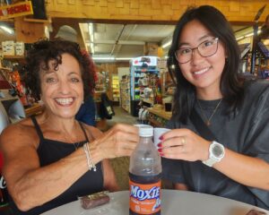 Trying Moxie. Photo Provided by Maine Day Ventures