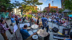 OLS presents Portland Jazz Orchestra in Congress Square Park - Photo Credit Christopher Andrew