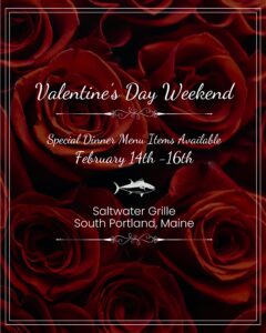 Valentine's Day menu; Photo Credit: Saltwater Grille