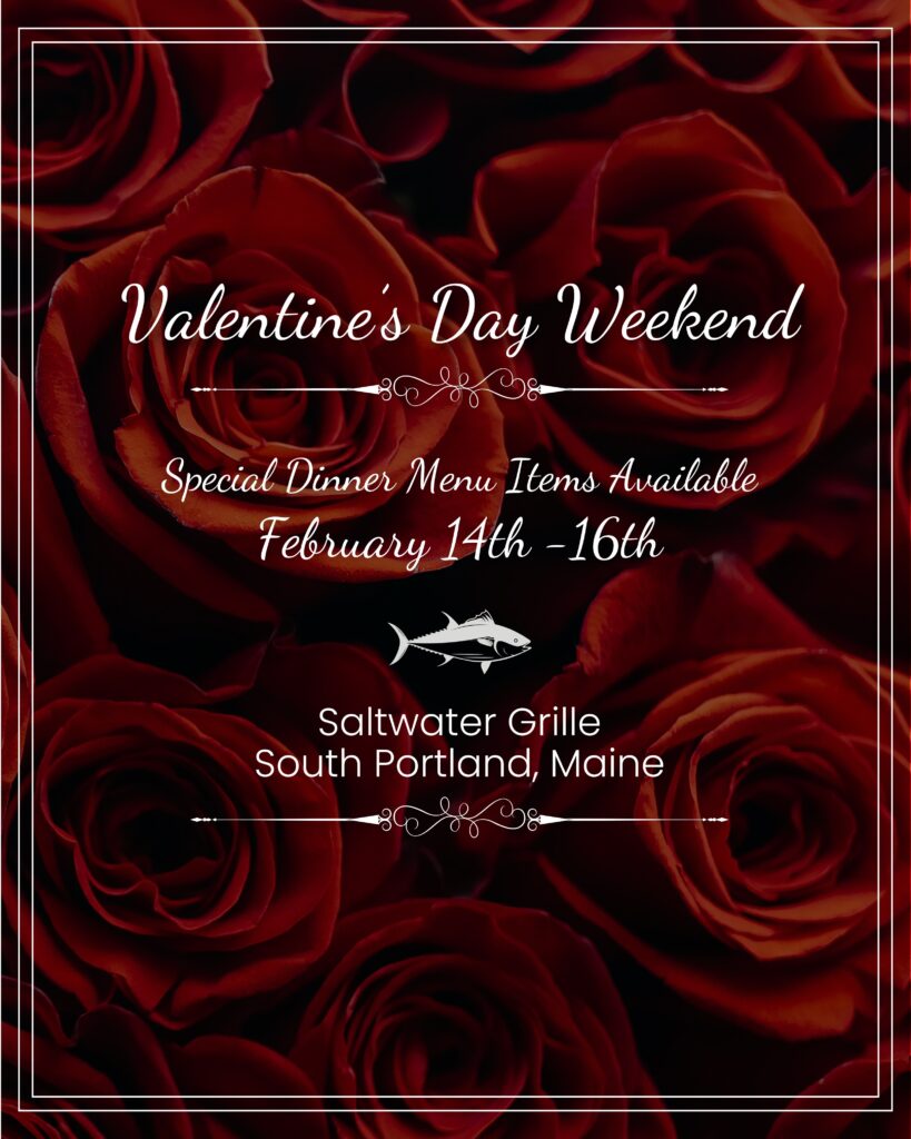 Valentine's Day menu; Photo Credit: Saltwater Grille