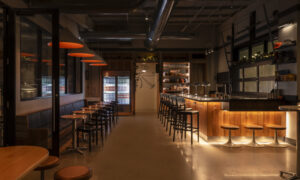 Orange Bike Brewing interior bar; Photo Credit: Peter G. Morneau Photography