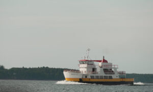 Casco Bay ferry sailing through ocean; Photo Credit: Digital Edge