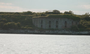Fortland in Casco Bay in the summer; Photo Credit: Digital Edge