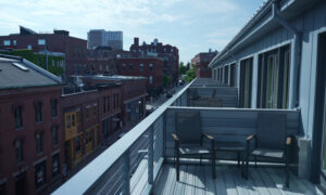 Portland Regency hotel balconies; Photo Credit: Digital Edge