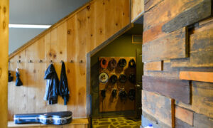 Interior of Maine recording studio; Photo Credit: Lauren Witt at Visit Portland