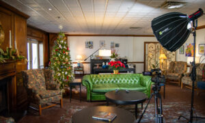 Cozy tea room during winter; Photo Credit: Lauren Witt at Visit Portland