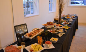 Snack buffet at open house; Photo Credit: Lauren Witt at Visit Portland