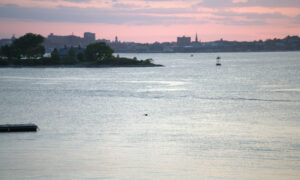 Vibrant sunset over Casco Bay; Photo Credit: Digital Edge