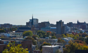 Portland view from Fort Sumner Park; Photo Credit: Lauren Witt at Visit Portland