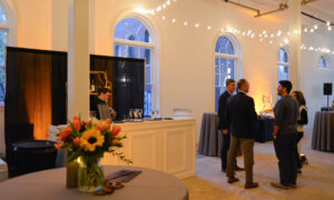 People socializing and networking; Photo Credit: Lauren Witt at Visit Portland