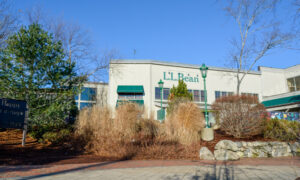 LL Bean flagship store during winter; Photo Credit: Lauren Witt at Visit Portland