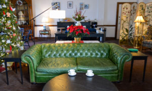 Cozy tea room during winter; Photo Credit: Lauren Witt at Visit Portland