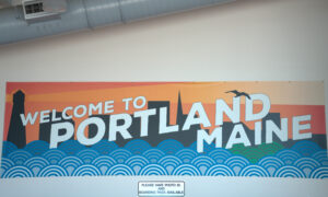 Welcome to Portland Maine sign; Photo Credit: Digital Edge