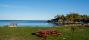 Beach at Fort Williams Park in the fall; Photo Credit: Lauren Witt at Visit Portland