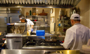 David's restaurant open kitchen; Photo Credit: Lauren Witt at Visit Portland