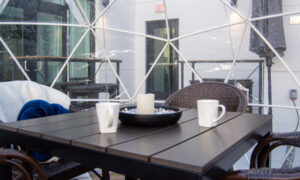 Alto Terrace igloos; Photo Credit: Lauren Witt at Visit Portland